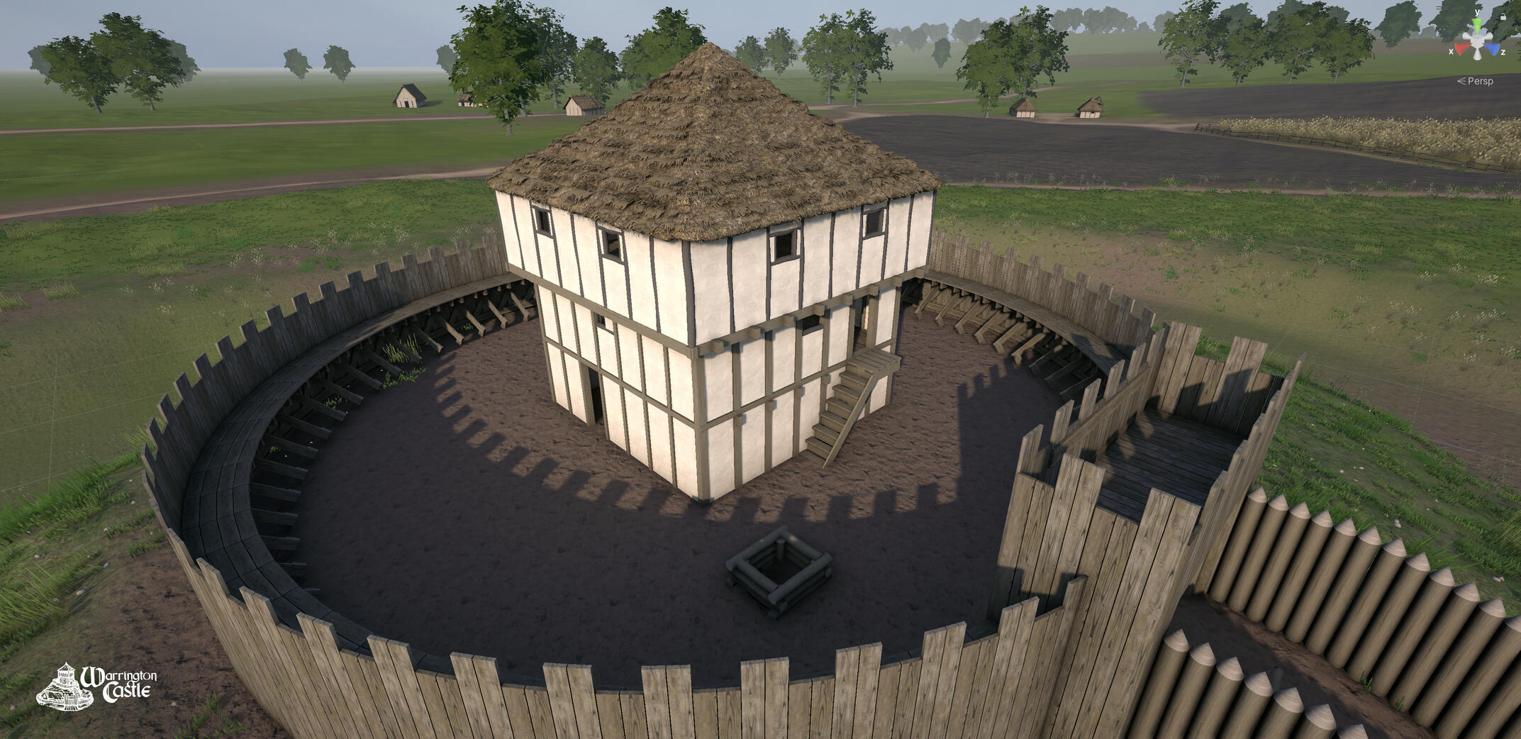Warrington Motte and Bailey Warrington Motte and Bailey 3D Render